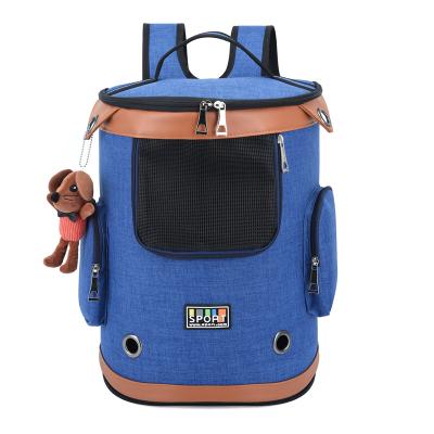 China Portable Breathable Dog Backpack Large Capacity Travel Foldable Outdoor Pet Carrier for sale