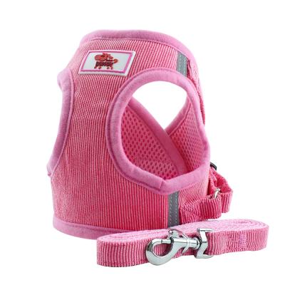 China Lights 2021 Pet Supplies Designers Wholesale Custom Dog Harness Set Padded Soft Pet Leash And Harness Set for sale