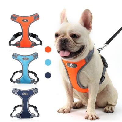 China New Viable Hot Selling Reflective Breathable Adjustable Dog Chest Strap Vest Pet Harness for sale