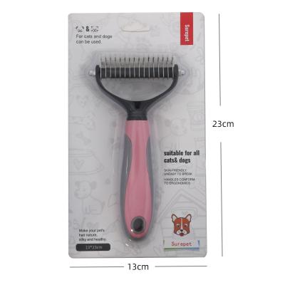 China Sustainable Pet Feeds Stabilized Cleaning Products Self Cleaning Pet Comb Grooming Products for sale