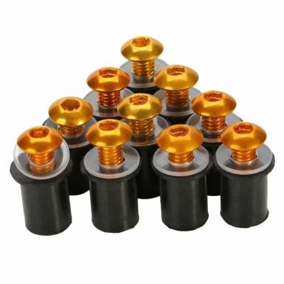 China Kawasaki Yamaha KTM SUZUK M5 Kawasaki Motorcycle Rubber Windshield Fasteners Rubber Well Nut With Bolts for sale