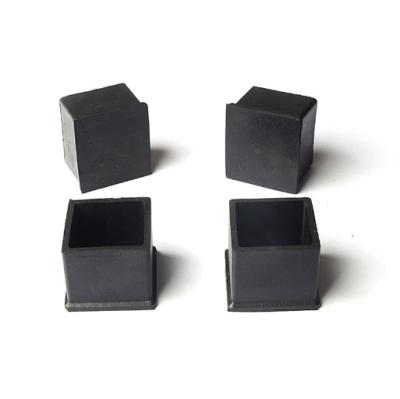 China Custom Plastic Rubber Mechanical Hardware End Caps Square For Tubing for sale