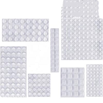 China Mechanical Material Transparent Self-adhesive 3m Silicone Non-slip Rubber Pad for sale