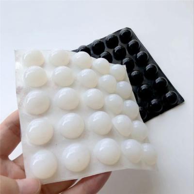 China Mechanical Material Self Adhesive Silicone Sticker 3m Clear Silicone Pad for sale