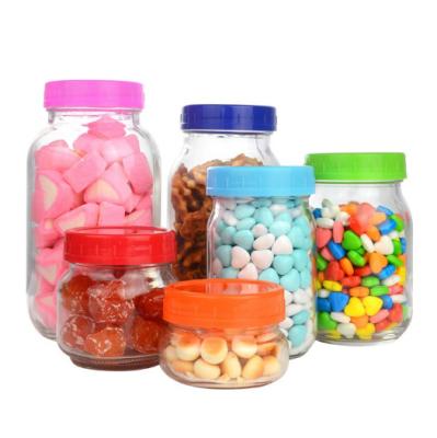 China Non Spill Plastic Wide Mouth Mason Jar Food Storage Lids for sale