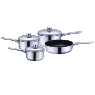 China Sustainable High Quality Best Selling Stainless Steel Nonstick Cookware Set for sale