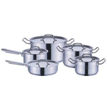 China Hot Selling Sustainable 2022 Stainless Steel Cookware Casserole Set With S/S Lid for sale