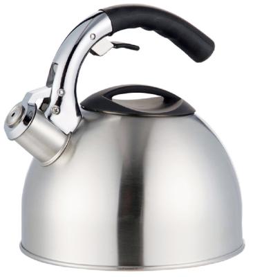 China Sustainable fashionable stainless steel whistling kettle in 3 liters for sale