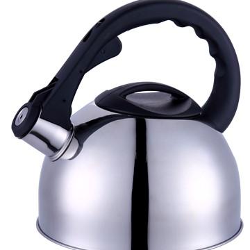 China 2.5L Stainless Steel Whistling Kettle Sustainable Tea Kettle with Nylon Handle and Lid for sale