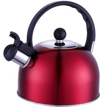 China Sustainable tea kettle by stainless steel with colors in 2.5 liters for sale