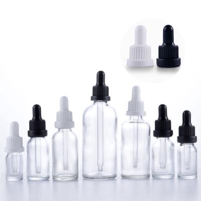 China Wholesale 5ml 10ml 15ml 20ml 30ml 50ml 60ml 100ml Essential Oil Wholesale 120ml Empty Clear Cosmetic Glass Bottle With Dropper for sale