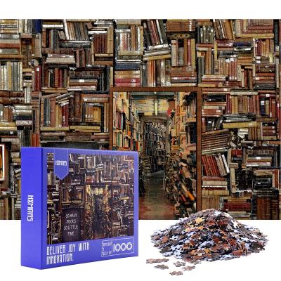 China High Quality Eco-friendly Material Book Cardboard Jigsaw Puzzle Toy 1000 Pieces Jigsaw Puzzle for sale