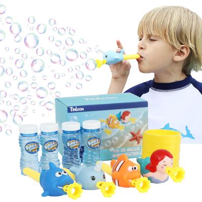 China Playing 2021 New Summers Children Say Bubbles Animals Fan Bubble Blowing Mouth Toys for sale