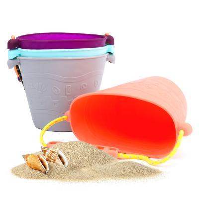 China Beach Fun Tinleon Beach Buckets 4.5L Sand Buckets Beach And Sand Toys Set For Kids Outdoor Play for sale