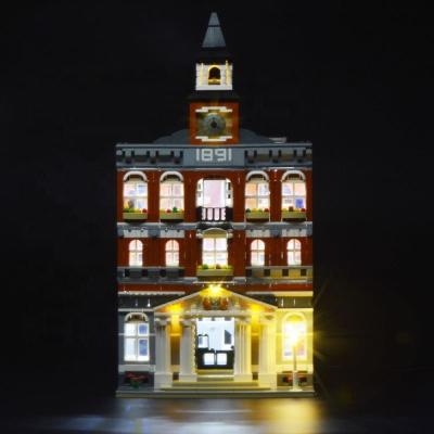 China Light Kit For Town Hall Set of LIGHTAILING LED building toy compatible with legos 10224 - not include legos set for sale