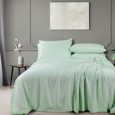 China Wholesale 100% White Tencel Eucalyptus Eucalyptus Queen Bed Sheets Duvet Cover Tencel Lyocell Pillow Case Wholesale Nondisposable for sale