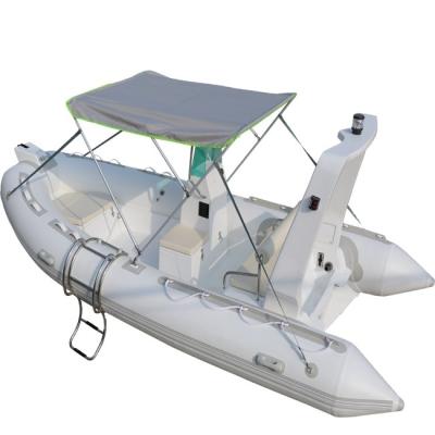 China CE Rigid 480 Hypalon Sport Cabin Cruiser Passenger Used Fiberglass Hull Floor Hovercraft Canoe Canoe Rafting Boat Fishing For Water for sale