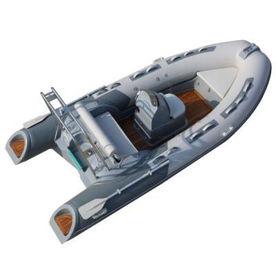 China CE Rib 430 Yacht Rowing Boats Fishing Rib Aluminum Kayak Speed ​​Vessel Fiberglass Luxury Life Raft Boat For Water Sport for sale