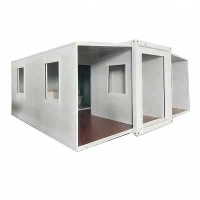 China Hot Selling Modern Prefab Double Wing Folding Box Farmhouse Waterproof Rooms Activity Room 4 Folding Container for sale