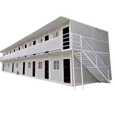 China 20ft Double Folding House Platform Farmhouse Prefab Container Room Office Container Room for sale