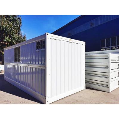 China Cheap Hurricane Proof China Steel Structure Farmhouse Modern Flat Packing Container House Prefab Folding Container House for sale