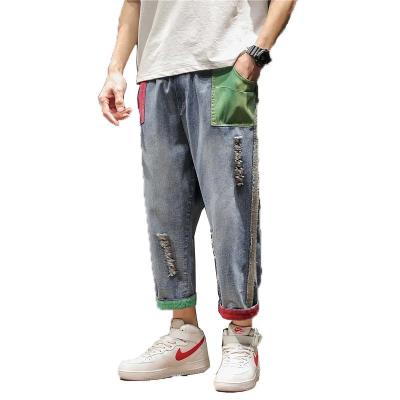 China Hong Kong Style Latest Design Breathable Denim Pants Jogging Designer Cargo Pants Popular Cargo Pants In 2019 for sale