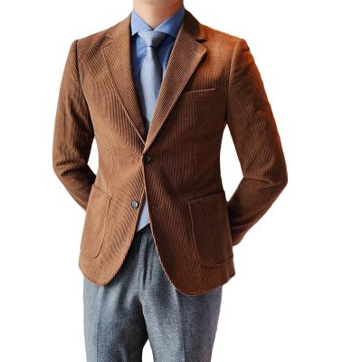 China Anti-wrinkle men slim fit blazer fashion office solid men's suit business casual suit male coat 2021 for sale