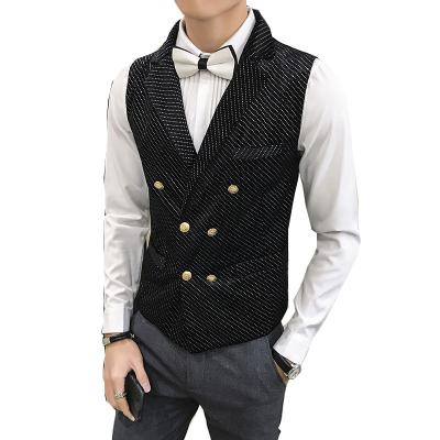 China Anti Shrink Dress Vests For Men Slim Fits Male Casual Sleeveless Formal Vest Business Waistcoat Gilet Homme Sleeveless Chaleco Hombre Mens Suit Waistcoat for sale