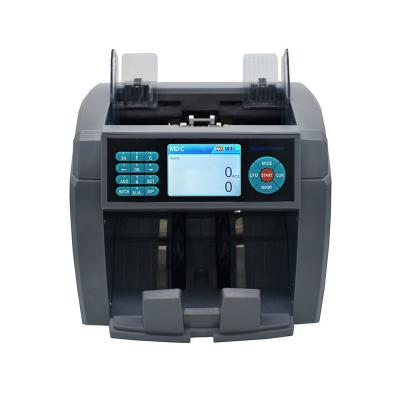 China Counterfeit Money Detecting Mix Bill Count Machine Value Money Counter USD/EUR/GBP/CAD/MXN Banknote Currency Cashier Machine for sale