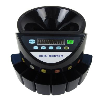 China Desktop Coin Counter and Sorter USD, EURO, GBP, AUD, SGD, THB for sale