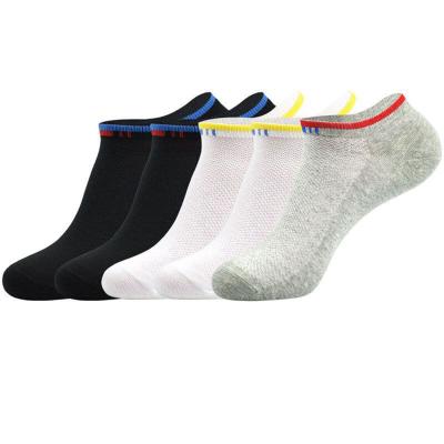 China Men's and women's sports breathable thin socks and basic work short casual trend sock ankle cotton white socks for sale