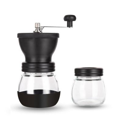 China Viable Commercial Coffee Bean Grinder Hand Crank Precise Burr Portable Espresso Manual Coffee Grinder Ceramic Conical Kitchen Appliance for sale