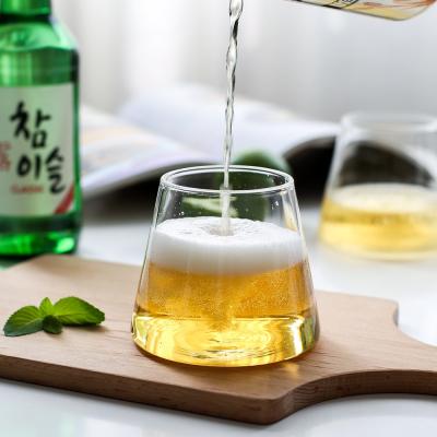 China Lovely And Cute Transparent Water Glass Cups Lunch Beer Mugs Milk Cup Whiskey Wine Drinkware Home Bar Supplier Juice Cup Dessert Ice Cream for sale