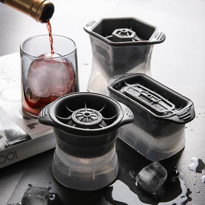 China New Viable Silicone Ice Cube Mold Ice Ball Maker Trays DIY Cocktail Whiskey Ice Drink For Party Summer Bar Kitchen Tools for sale