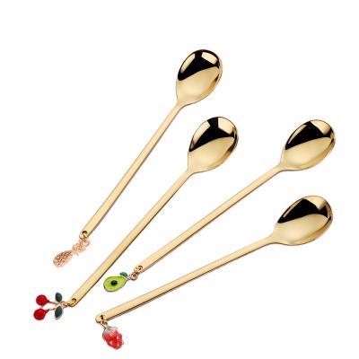 China Various Good Quality Product Elegent Quality Metal Disposable Popular Small Coffee Customized Spoon for sale