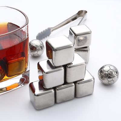 China Food Grade Metal Stainless Steel Ice Cube And Sustainable Hot Selling Reusable Ice Globes for sale