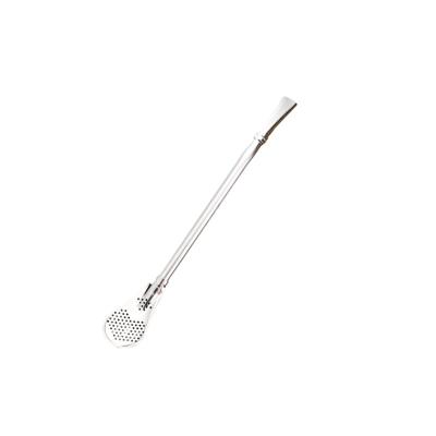 China Hot Selling Stainless Steel Viable Good Quality Environmental Friendly Metal Straw Spoon for sale