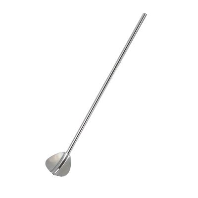 China Wholesale Sustainable Portable Environmentally Friendly Reusable Stainless Steel Flower Straw Spoon for sale