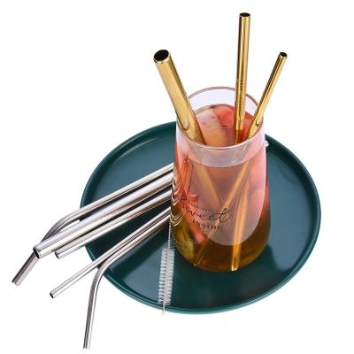 China Factory Manufacture Sustainable Durable Using Portable Reusable Stainless Steel Drinking Straws for sale