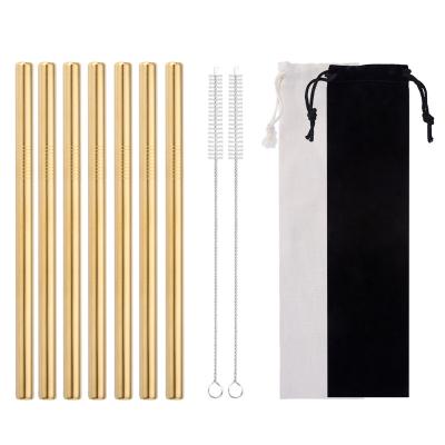 China Pearl Stainless Steel Sustainable Reusable Straws In Amazon Family Portable Set for sale