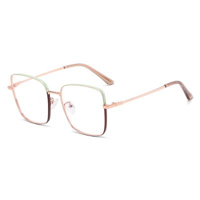 China Fashionable High Quality China Lentes De Sol Slim Oversized Metal Reading Glasses Frame Optical Glasses for sale