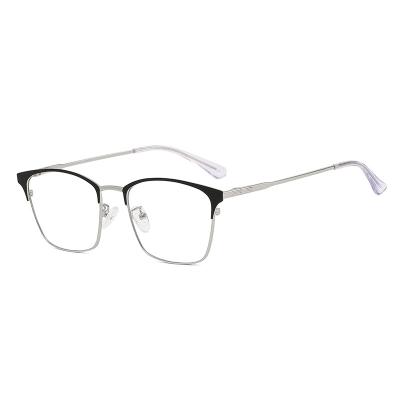 China The new type fashionable round shape fashion glasses men's sight glasses aluminum sight optical glasses for sale