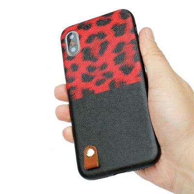 China Card Holder For iphone 11 Pro Max Designer Phone Case Sets PU Grain Leopard Print Leather Animal Phone Case for sale