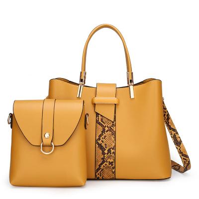 China 2020 Vintage Designer Ladies Luxury Large Snake Skin Tote Shoulder Pu Leather Brown Satchel Cross - Body Handbag Women Purse & Handbags for sale