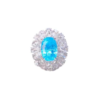 China New romantic collection! Top color! High quality neon blue! The best palaiba ring pendant for sale