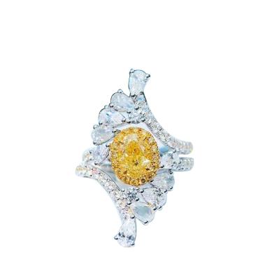 China Cushion Gia1 Ethnic Rose Diamond Ring It is luxurious and fashionable style with bright main stone for sale