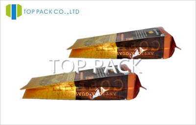 China PET / VMPET / PE Coffee Packaging Bags Aluminum Foil Side Gusset for sale