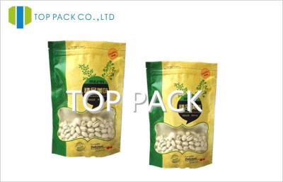 China Yellow Peanuts Custom Coffee Packaging 80-200 Micron Environmentally Ally Friendly for sale