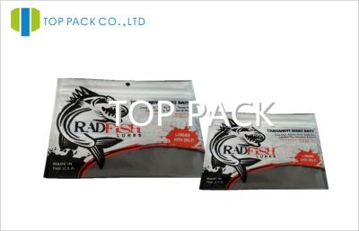 China Customized Window Fishing Lure Packaging Ziplock Three Side Sealing Bag for sale