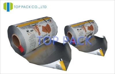 China Printed Flexible Packaging Film Rice Crust Back Seal Heat Seal Type Roll for sale